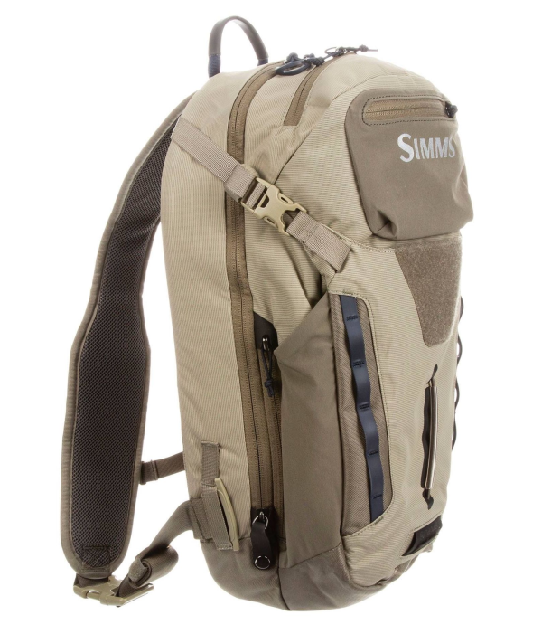 Simms Freestone Ambidextrous Sling Tan Side Simms Freestone Ambidextrous Sling Tan Side